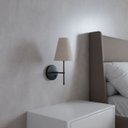 Ver imagem 5 de Kit 2 Arandelas de Parede Clássica Chumbo com Interruptor e Cúpula Bege Ref 05 e Lâmpada Branco Frio