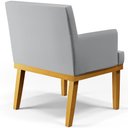 Ver mais imagens de Kit 2 Poltronas Decorativas para Sala de Estar e Recepção Beatriz Linho Cinza - Lyam Decor