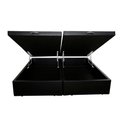 Ver imagem 3 de Base Box Bau Bipartido Queen Suede Premium Santo Box Bipartido 47x158x198:preto
