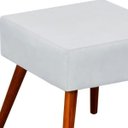 Ver imagem 2 de Puff Banqueta Decorativa com Pés Palito Lívia Corino Branco