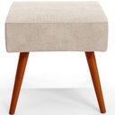 Ver imagem 5 de Puff Banqueta Decorativa com Pés Palito Lívia Suede Bege