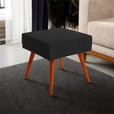 Ver imagem 2 de Puff Banqueta Decorativa com Pés Palito Lívia Suede Preto