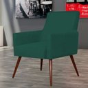 Ver imagem 2 de Poltrona Decorativa Para Sala de Estar e Recepção Maria Pés Palito Verde Musgo - Lyam Decor