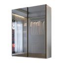 Ver imagem 2 de Roupeiro Veneto Mdf 183x230cm 2 Portas Reflecta com Led Branco 1001