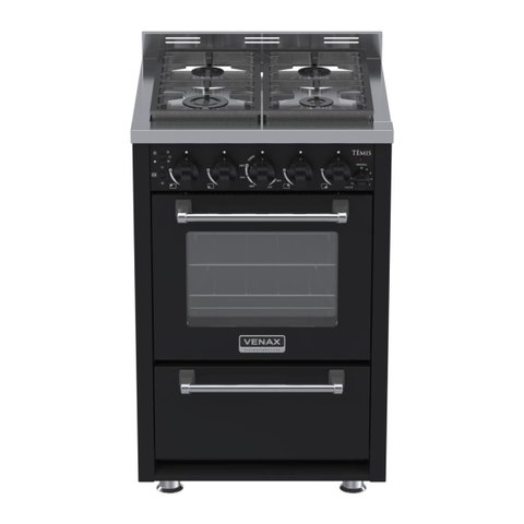 Fogao 4 Bocas Venax Temis Preto Glp 127v