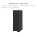Ver imagem 6 de Conjunto Balcão para Atendimento Recepção e Gaveteiro para Arquivo Alto Marrom/Nogal/Preto Artany