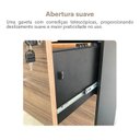 Ver mais imagens de Conjunto Balcão para Atendimento Recepção e Gaveteiro para Arquivo Alto Marrom/Nogal/Preto Artany
