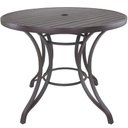 Ver imagem 2 de Mesa em Alumínio com o Tampo Ripado de 1,40 Metros Marrom