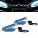 Ver imagem 1 de Fita Par Led Farol Seta Sequencial Carro Automotivo 60cm Drl Iluminaçao Segurança DRL Pick Up Silver