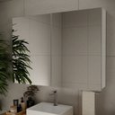 Ver imagem 7 de Espelheira para Banheiro 2 Portas em MDF 80 x 110cm Nature Branco