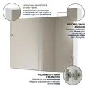 Ver imagem 5 de Espelheira para Banheiro 2 Portas em MDF 80 x 110cm Nature Branco
