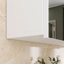 Ver imagem 6 de Espelheira para Banheiro 2 Portas em MDF 80 x 110cm Nature Branco