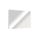 Ver imagem 2 de Espelheira para Banheiro 2 Portas em MDF 80 x 110cm Nature Branco