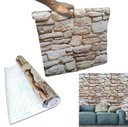 Ver mais imagens de Papel de Parede Adesivo Kit 36 Unidades Canjiquinha Pedra Casa Quarto Sala Decoraçao Ambiente ideal