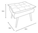 Ver imagem 3 de Puff Opala Pés Palito Veludo Preto - Kimi Design