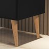 Mesa de Cabeceira Retrô com Pés Palito Madri com 3 Gavetas para Quarto - Preto - 3