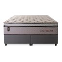 Ver imagem 7 de Conjunto Cama Box Super King c/ Molas Ensacadas Liverpool Cinza 193x203x73