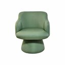Ver imagem 4 de Poltrona Jade Base Cone Fixa Linho Verde - Nexta Casa