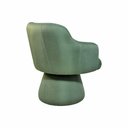 Ver imagem 3 de Poltrona Jade Base Cone Fixa Linho Verde - Nexta Casa