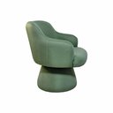 Ver imagem 5 de Poltrona Jade Base Cone Fixa Linho Verde - Nexta Casa