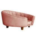 Ver imagem 2 de Poltrona Cama Pet Lady Estofada Tecido Veludo:rosê