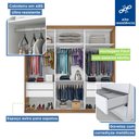 Ver mais imagens de Guarda Roupa Casal 3 Portas de Correr 4 Gavetas e 3 Espelhos Barcelona -Mt- Rei de Casa Freijó
