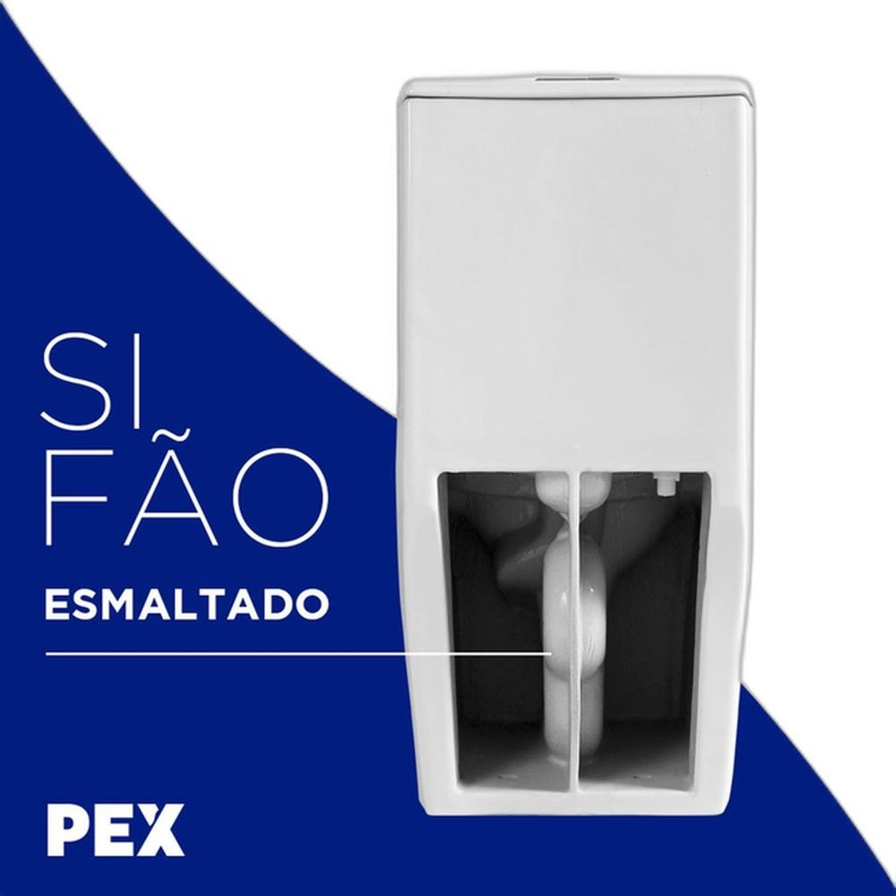 Vaso Sanitário Monobloco Preto Pex Nero Produzido em Cerâmica - 9