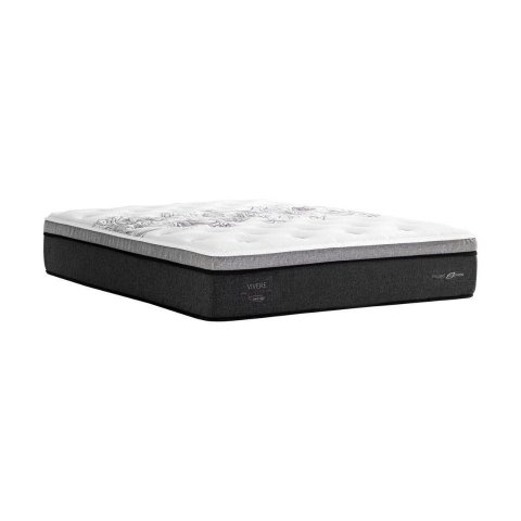 Colchão King Size Molas Ensacadas Viscogel Herval 130kg 1,93x2,03 Cor Branco e Cinza
