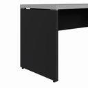 Ver mais imagens de Mesa L Escritório 2 Lugares 3,00m X 1,50m Pés Painel F5 Cor:cinza Sagrado com Preto