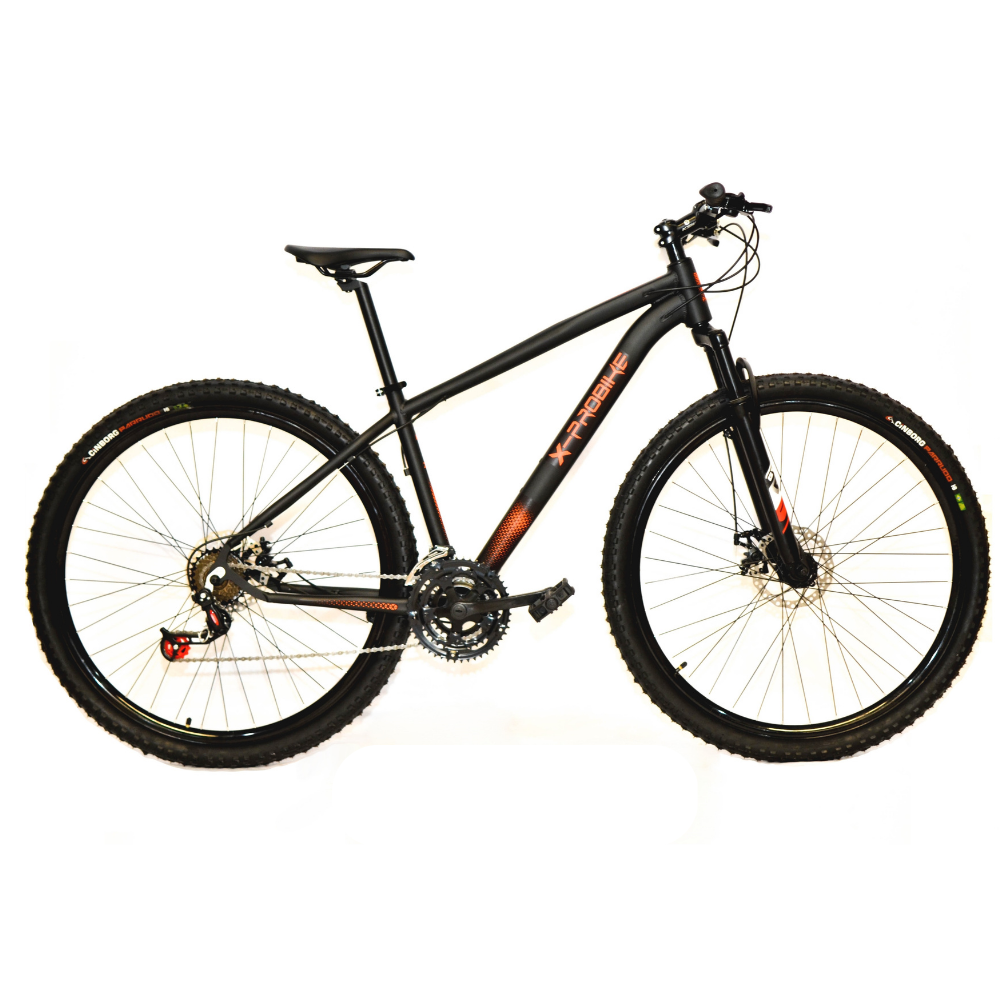 Bicicleta Aro 29 Freio a Disco 21v Preto e Laranja X-PROBIKE:15 - 1