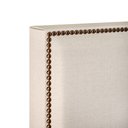 Ver imagem 6 de Cabeceira Cama Box Solteiro Com Tachas 100 cm Vicenza L02 Linho Champanhe - Lyam Decor
