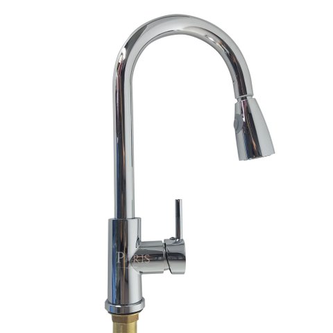 Torneira de Mesa Luxo Cozinha Extensível Monocomando Cromado 41cm PARIS LUZ
