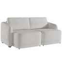 Ver imagem 1 de Sofá Cama para Sala de Estar 2 Lugares 216cm Montserrat K01 Bouclê Creme - Lyam Decor