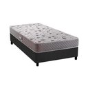 Ver imagem 1 de Cama Box Solteiro: Colchão Ortopédico Herval D28/ag65 Black + Base Crc Suede Gray(88x188)