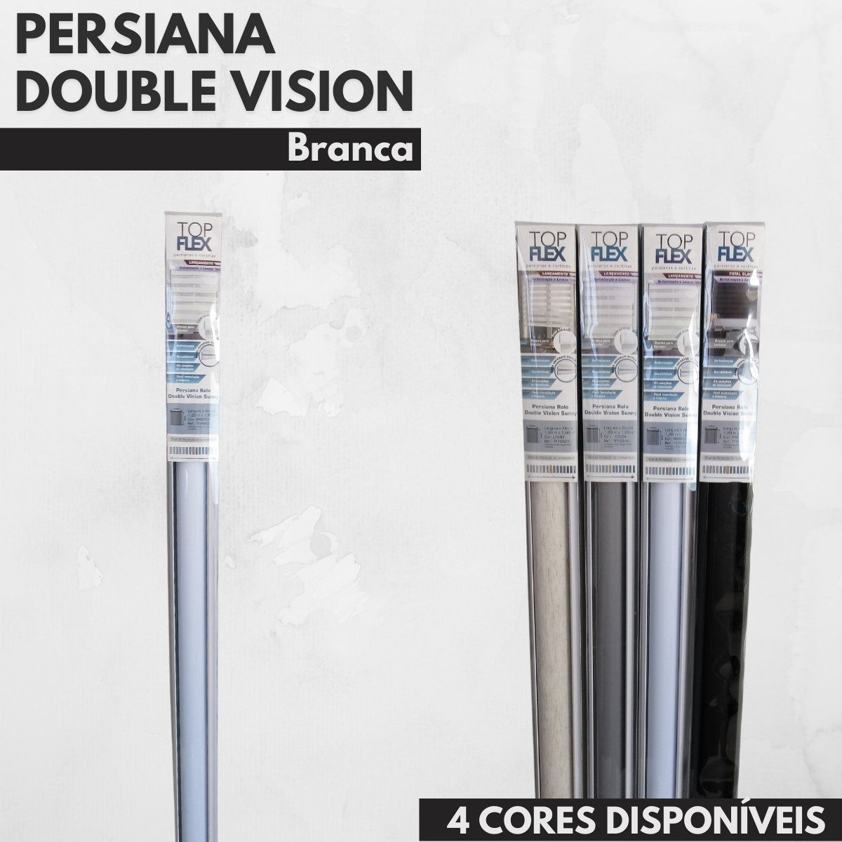 Persiana Double Vision Sunny 140larg X 160alt Branca (com Bandô) - 8