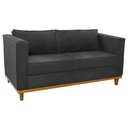 Ver imagem 5 de Kit Sofá 2 Lugares e 2 Poltronas Europa Linho Cinza Escuro AM Decor