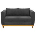 Ver imagem 6 de Kit Sofá 2 Lugares e 2 Poltronas Europa Linho Cinza Escuro AM Decor
