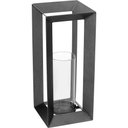 Ver imagem 1 de Castiçal Porta Vela Metal 38x16x16cm Cinza