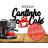 Kit Bandeja E Painel Decorativo Cantinho Do Café Luxo Em Mdf - 2