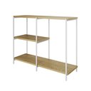 Ver imagem 2 de Aparador Industrial Artesania 95cm Aparador Console para Sala Hall Entrada Corredor - Branco/feijó