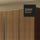 Ver imagem 6 de Guarda-Roupa Casal Madesa Apolo 4 Portas de Correr Rustic Cor:Rustic