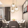 Lustre Pendente Circular 25cm Dourado Globo Vidro 15cm Luminária Teto Gimpo Kjdd-e-205-gold - 8