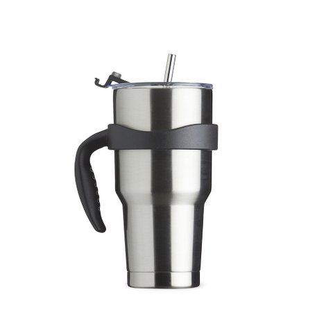 Caneca Térmica Inox 800ml com 2 Tampas e Canudo