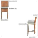 Ver imagem 2 de 4 Banqueta em Alumínio Roma Fendi Corda Náutica Tecido 3