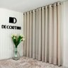 Cortina Decortini GLS 5.00 x 2.60 m Gaze de Linho Sem Forro Para Varão: 001-Branco - 13