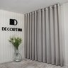 Cortina Decortini GLS 5.00 x 2.60 m Gaze de Linho Sem Forro Para Varão: 001-Branco - 12