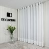 Cortina Decortini GLS 5.00 x 2.60 m Gaze de Linho Sem Forro Para Varão: 001-Branco - 4