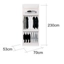 Ver imagem 3 de Closet Modulado Sem Portas com Cabideiros 70 cm MDF Lotus Belmax:Branco