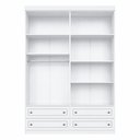 Ver imagem 5 de Guarda-Roupa Infantil 4 Portas 4 Gavetas Branco Americano