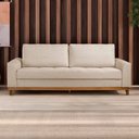 Ver imagem 3 de Sofá Living e Reclinável Jasmin Linho com Pés de Madeira